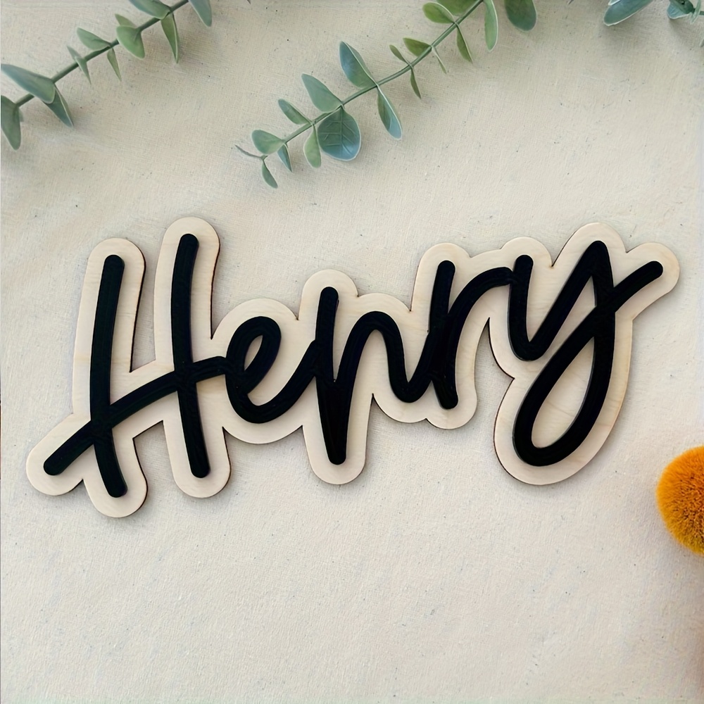 Halloween Party Supplies - Placa de Madera Personalizada de Doble