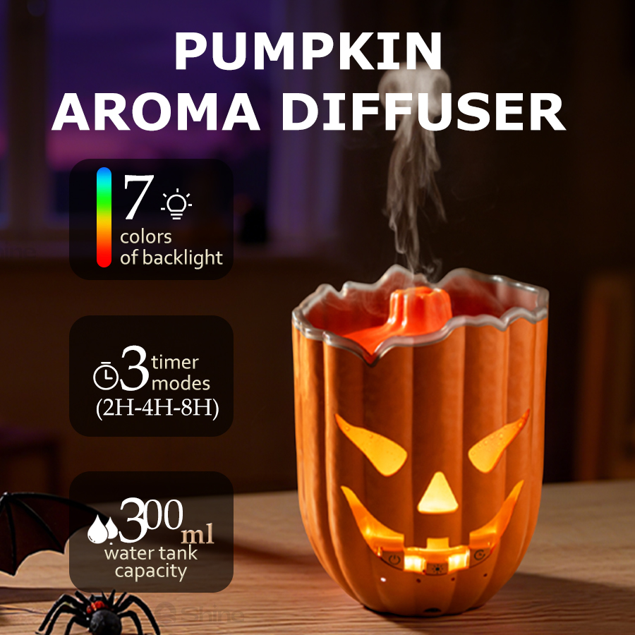 Halloween Pumpkin Decor Led - Humidificador de Aire con Forma de