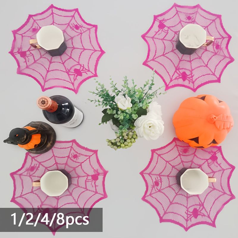 Mantel Individual de Encaje Ro - Spider Web Halloween Decoration reseña y precio