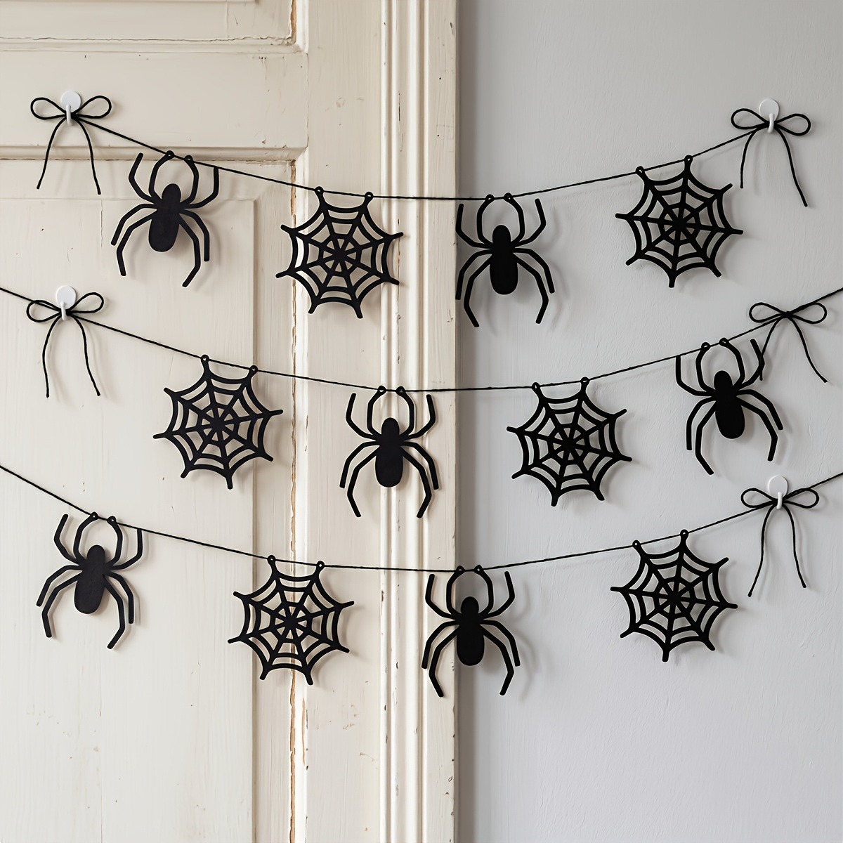 2 juegos de guirnaldas de tela - Spider Web Halloween Decoration reseña y precio