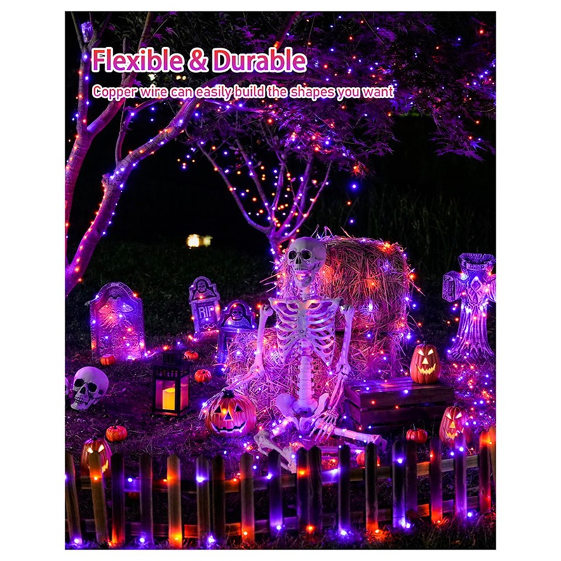 Luces Solares de Halloween DT1 - Halloween Led String Lights Orange reseña y precio