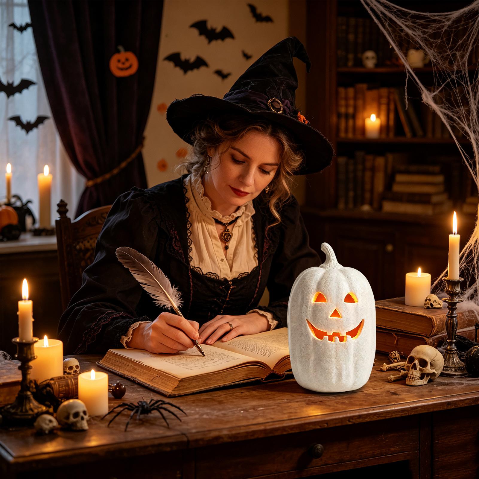 Linterna de calabaza de resina - Pumpkin Lantern Halloween reseña y precio