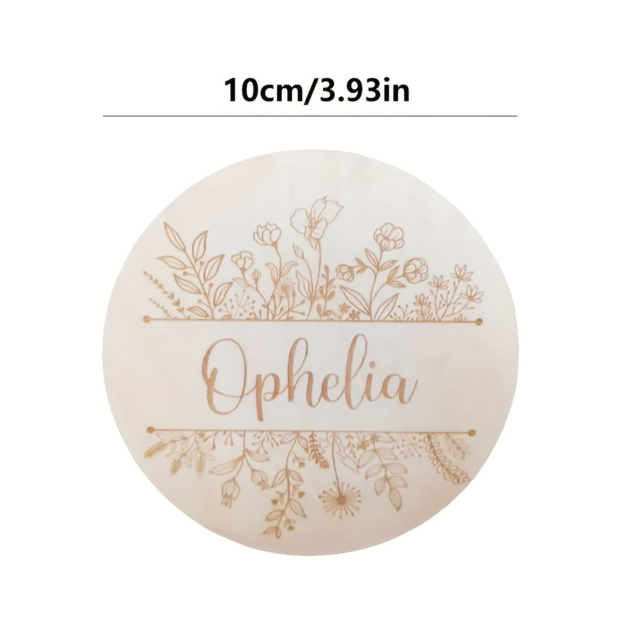 Placa con Nombre Grabado Flora - Halloween Party Supplies reseña y precio