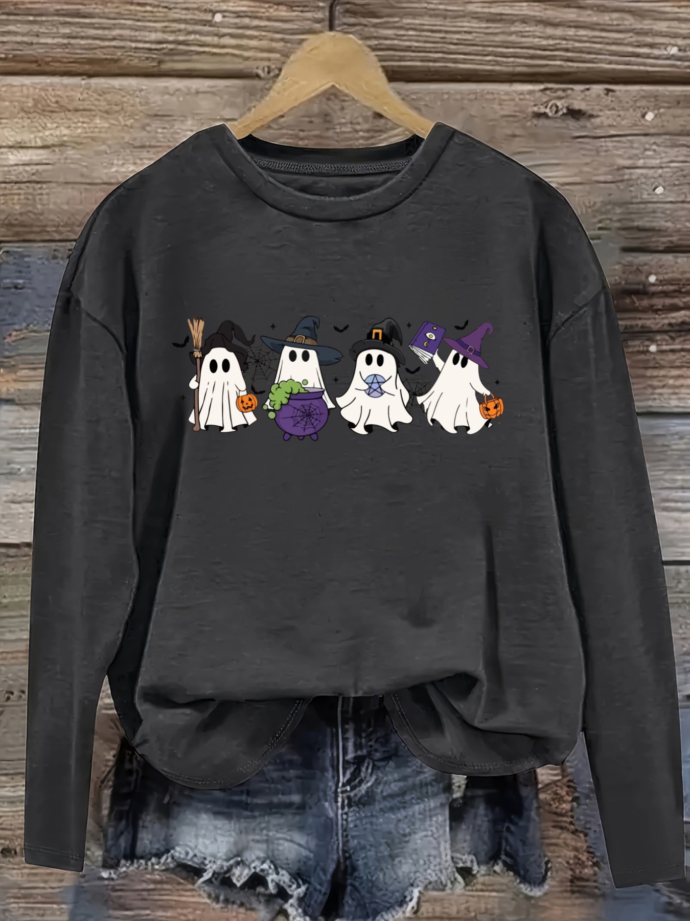 Camiseta Casual de Manga Larga - Halloween Costume Adult reseña y precio