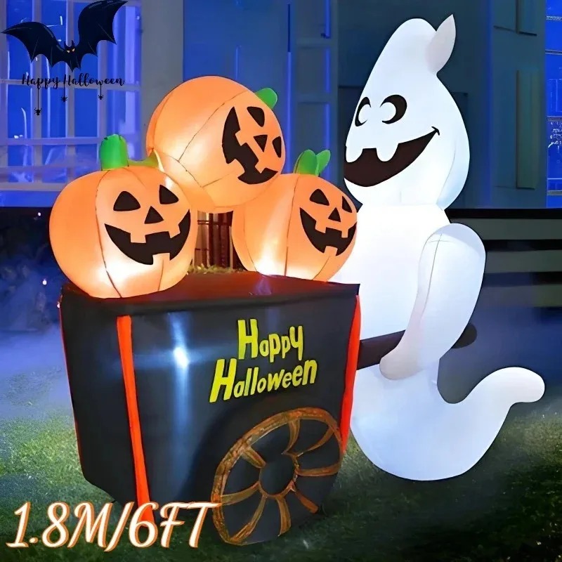 Decoraciones navideñas al aire - Halloween Pumpkin Decor Led reseña y precio