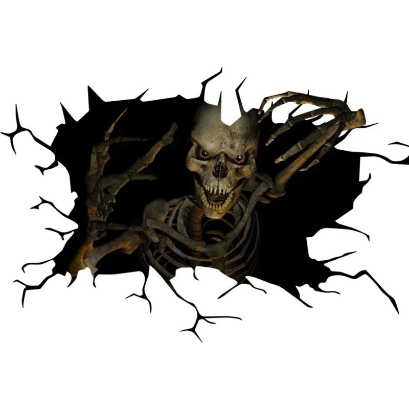 Pegatinas de Halloween con dis - Halloween Skeleton Decoration reseña y precio