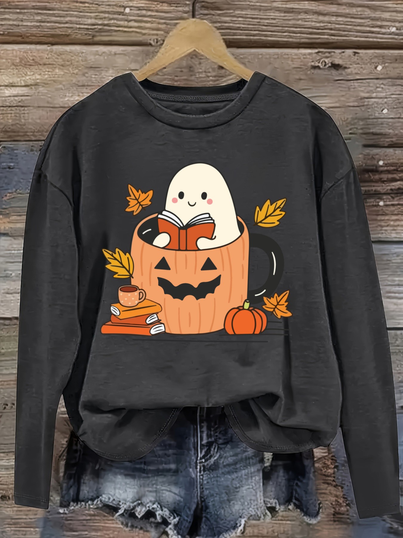 Camiseta Casual de Manga Larga - Halloween Costume Adult reseña y precio