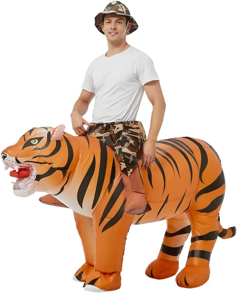 Disfraz de tigre inflable para - Halloween Costume Adult reseña y precio