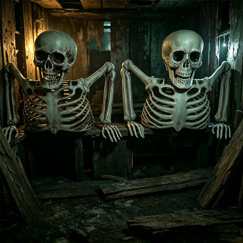 Adorno de calavera de medio es - Halloween Skeleton Decoration reseña y precio