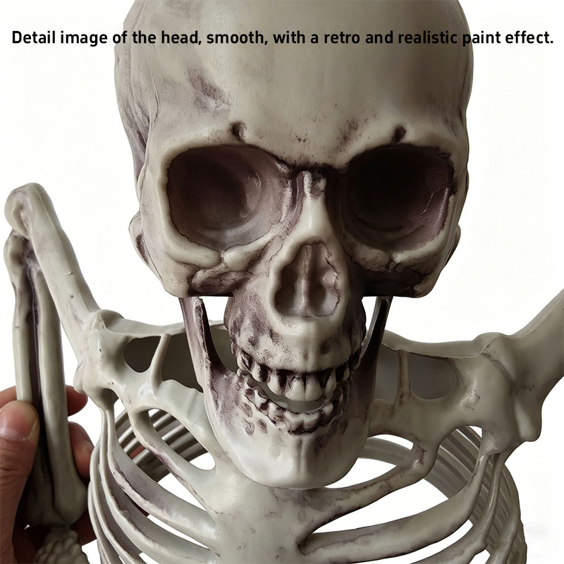 Adorno de calavera de medio es - Halloween Skeleton Decoration reseña y precio