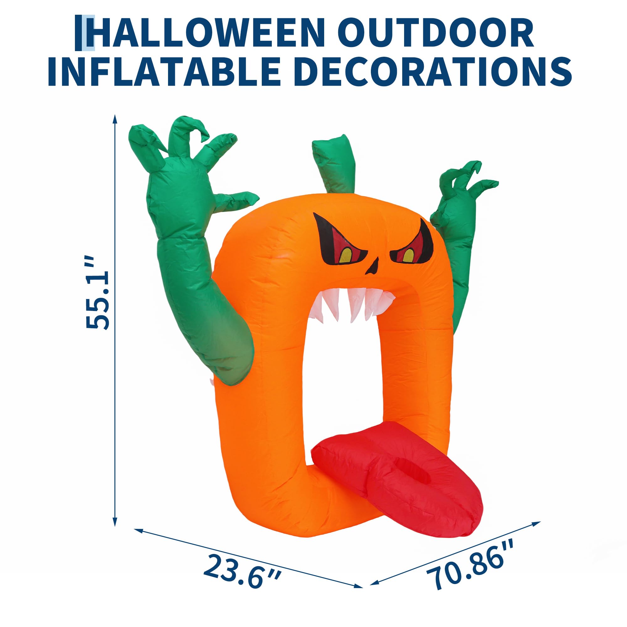 Decoración inflable de Hallowe - Halloween Pumpkin Decor Led reseña y precio