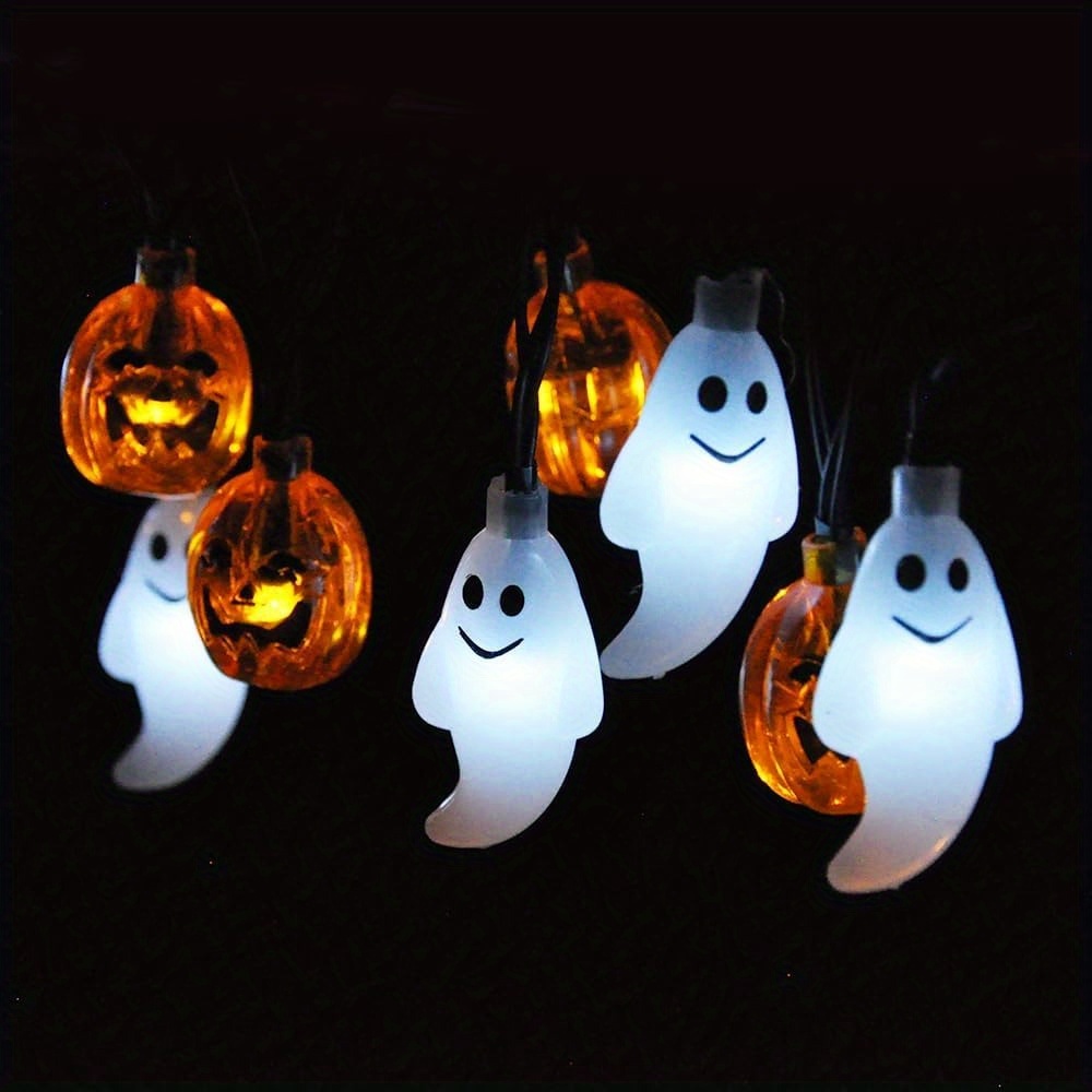 Guirnalda de luces LED de 19.7 - Halloween Led String Lights Orange reseña y precio