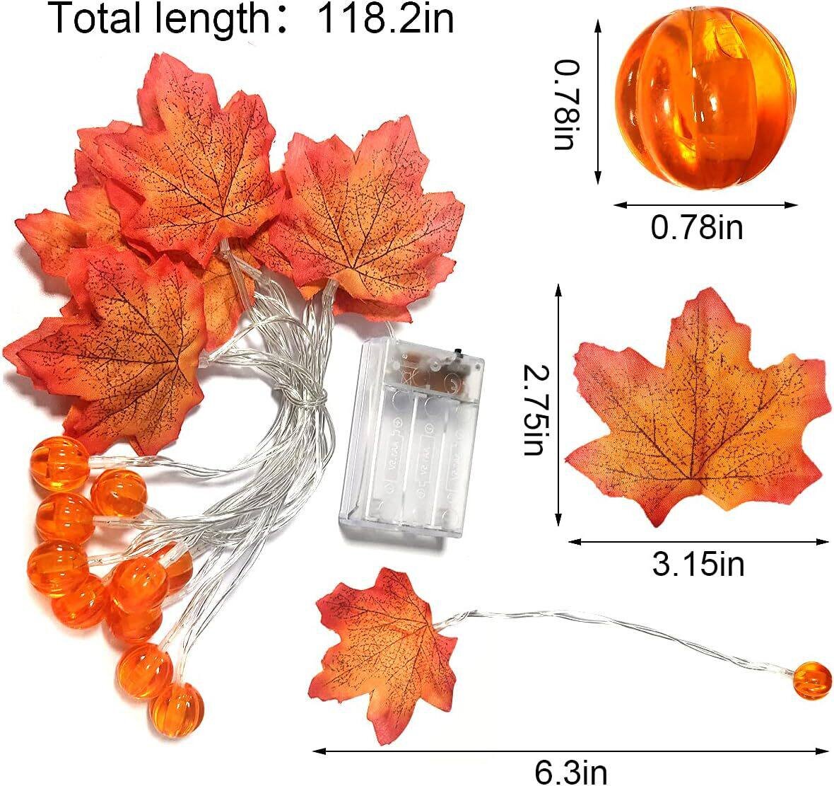 Guirnalda de Luces LED con Hoj - Halloween Led String Lights Orange reseña y precio