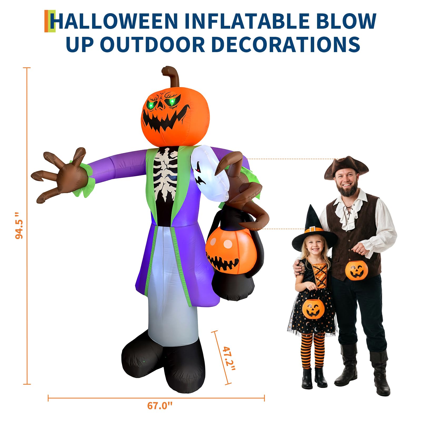 Calabaza inflable de Halloween - Pumpkin Lantern Halloween reseña y precio